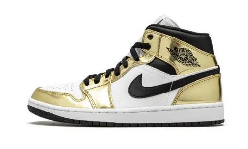 Air Jordan 1 Mid White Gold