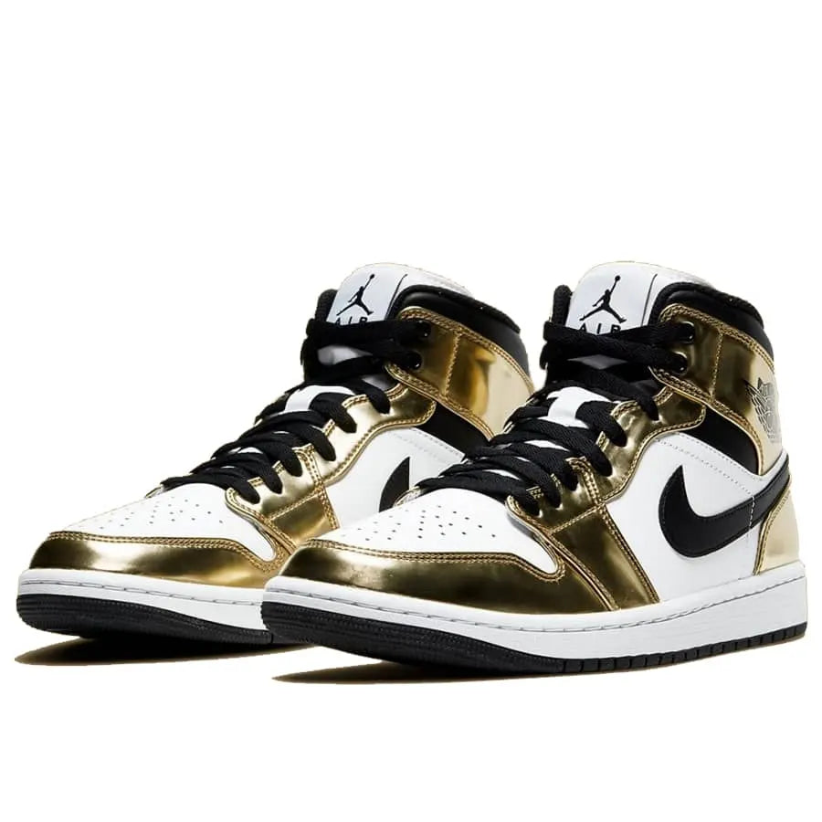 Air Jordan 1 Mid White Gold - Hình 5