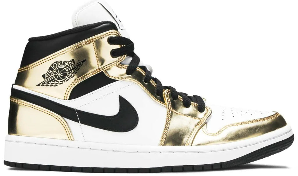 Air Jordan 1 Mid White Gold - Hình 3
