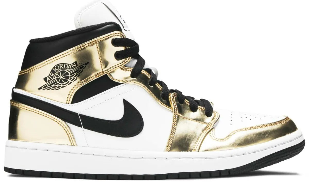 Air Jordan 1 Mid White Gold - Hình 3