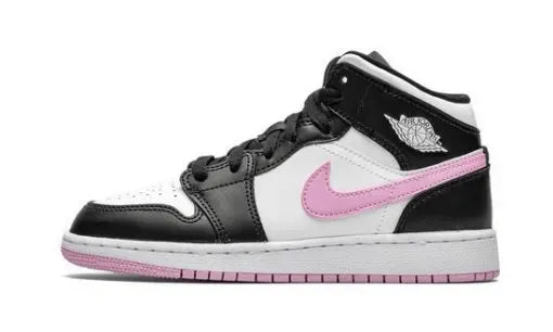 Air Jordan 1 Mid Black White Pink