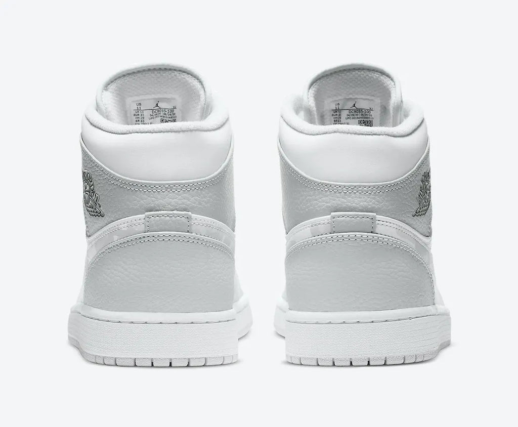 Jordan 1 Mid White Grey - Hình 2