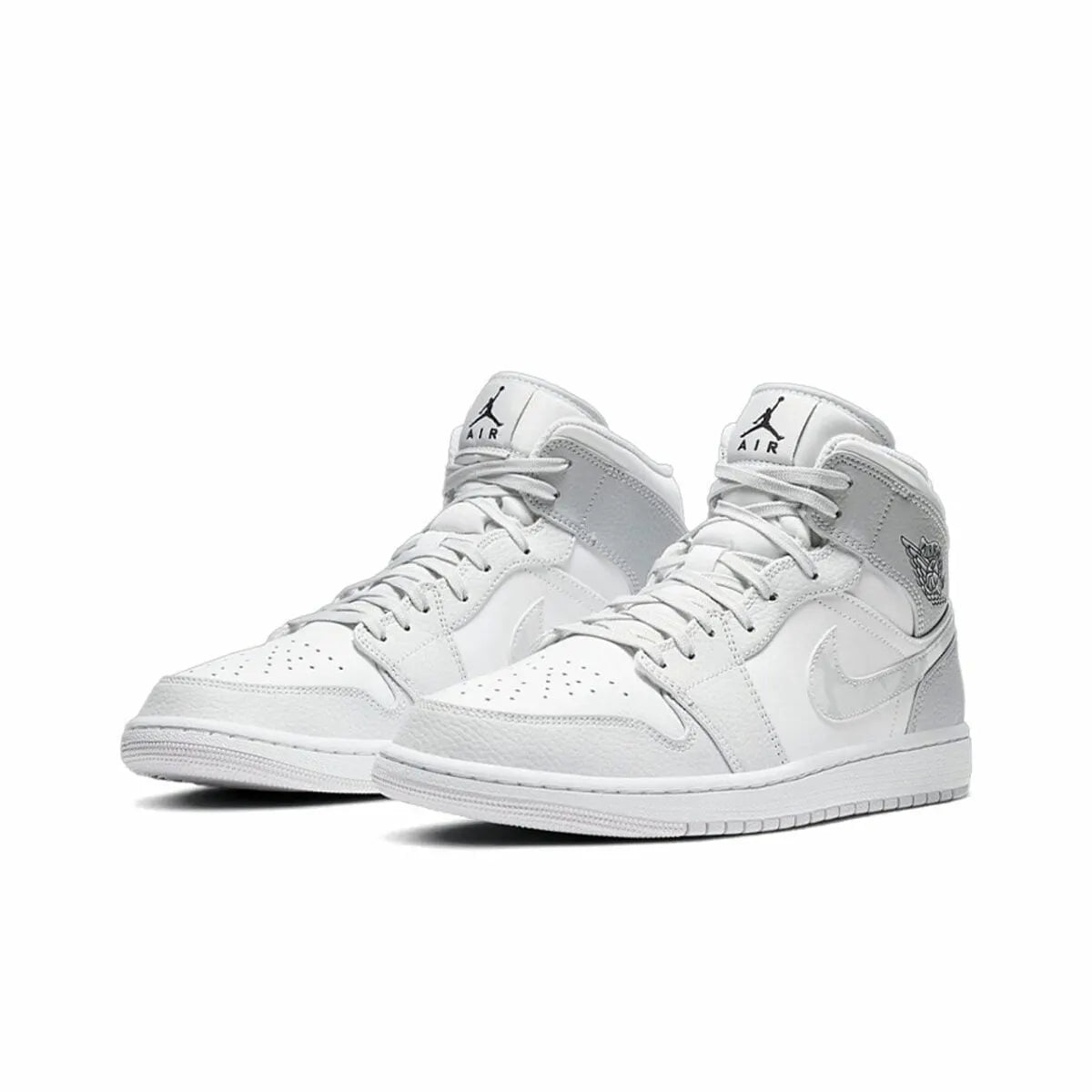 Jordan 1 Mid White Grey - Hình 5
