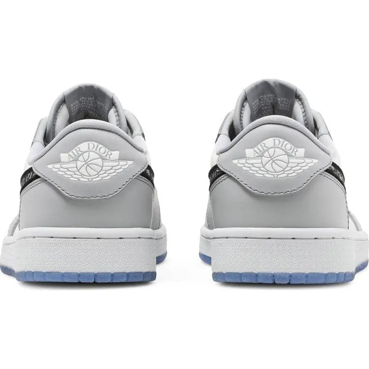 grey Dior Air Jordan 1 Low - Hình 2