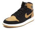 mid Air Jordan 1 Black Gold - Hình 2