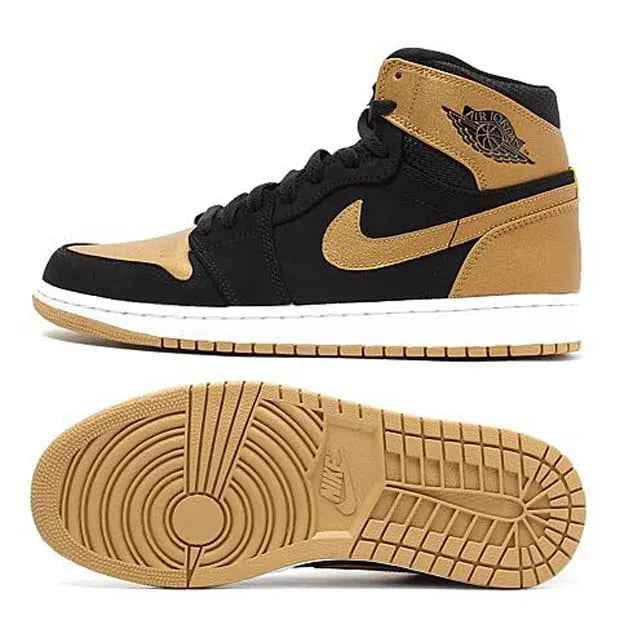 mid Air Jordan 1 Black Gold - Hình 5