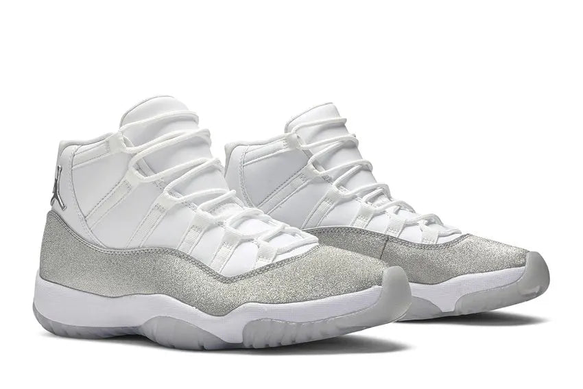retro Air Jordan 11 White Silver - Hình 5