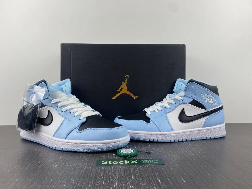 Air Jordan 1 Mid Ice Blue - Hình 2