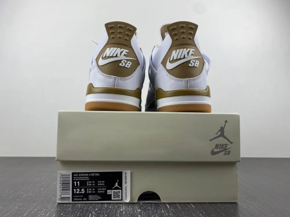 retro premium Air Jordan 4 White Gold - Hình 2