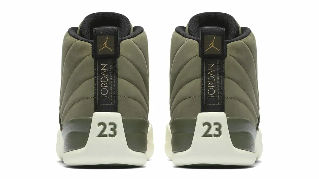 Jordan 12 Olive Canvas - Hình 3