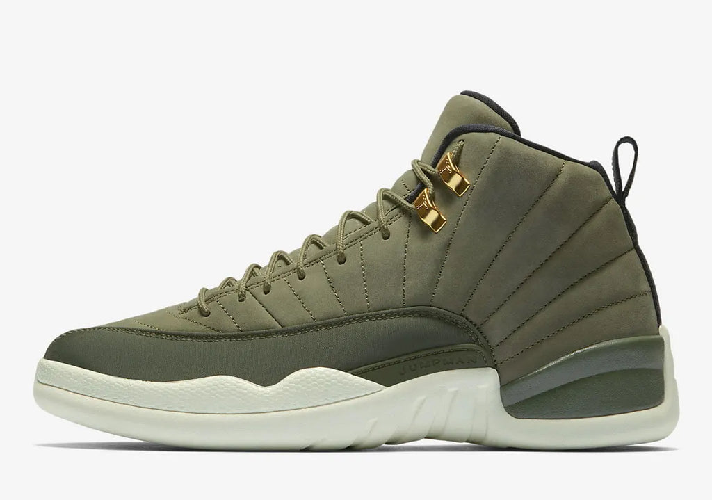 Jordan 12 Olive Canvas - Hình 4