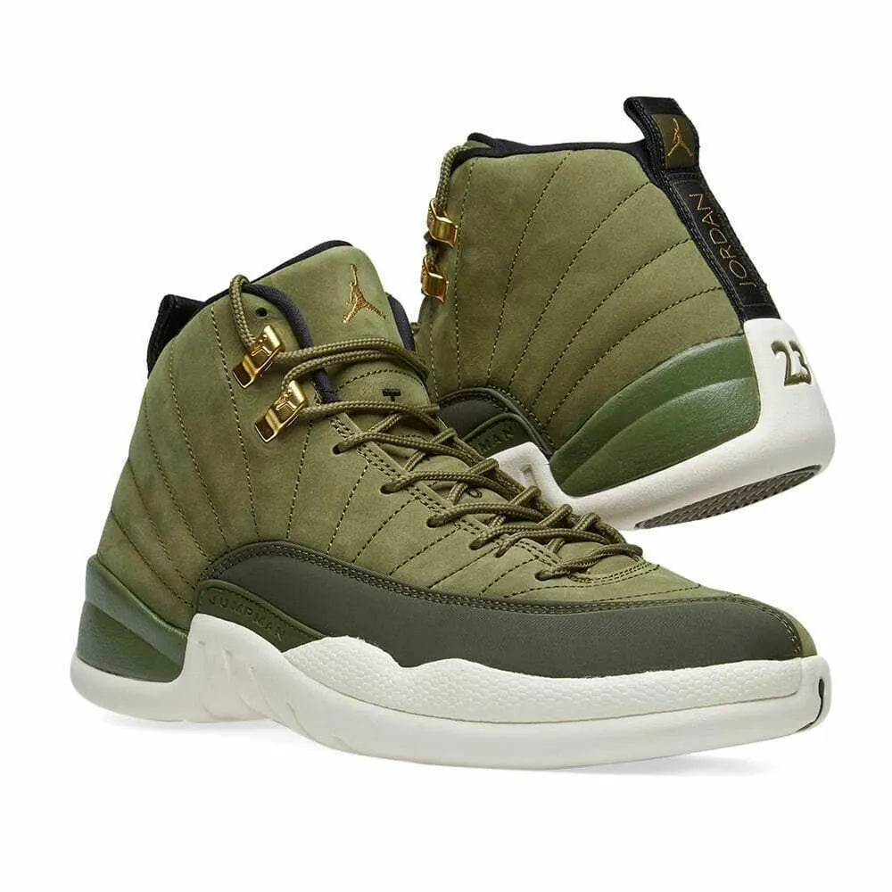 Jordan 12 Olive Canvas - Hình 5