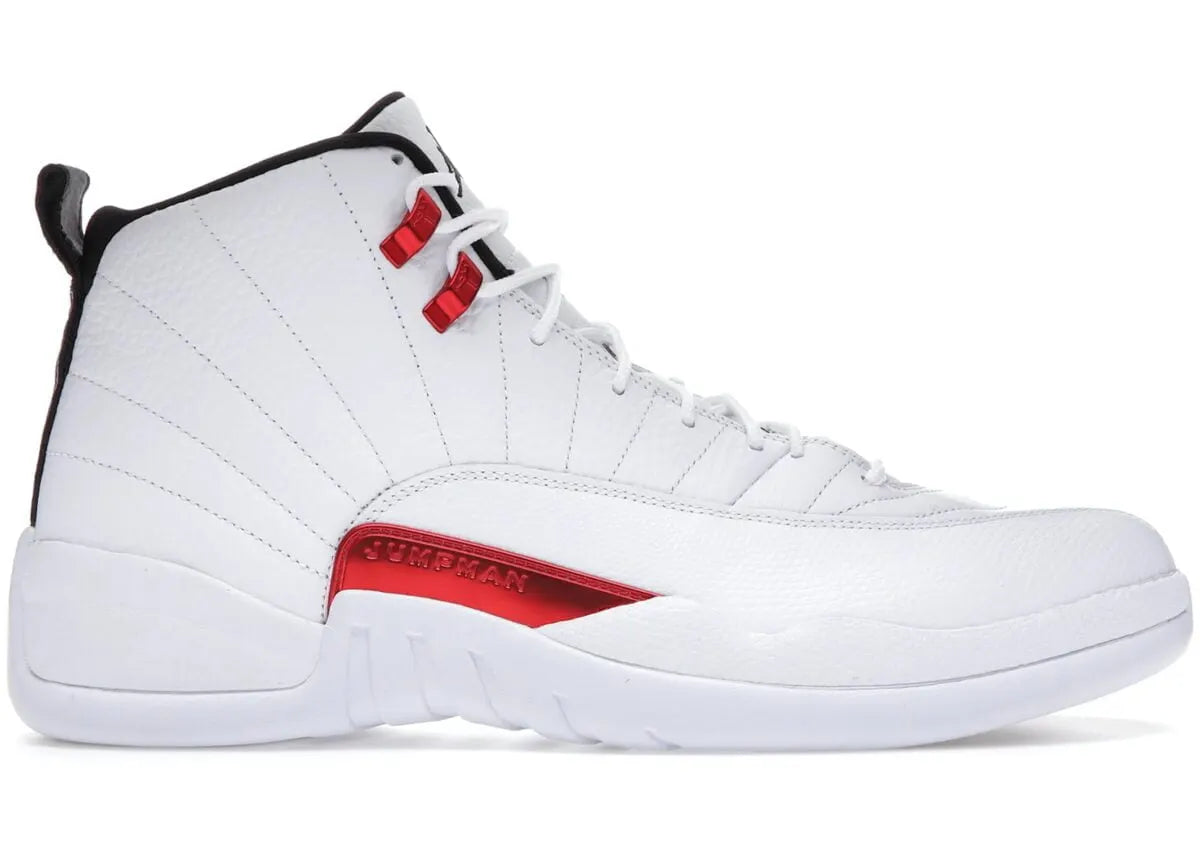 iconic Air Jordan 12 Retro White Red