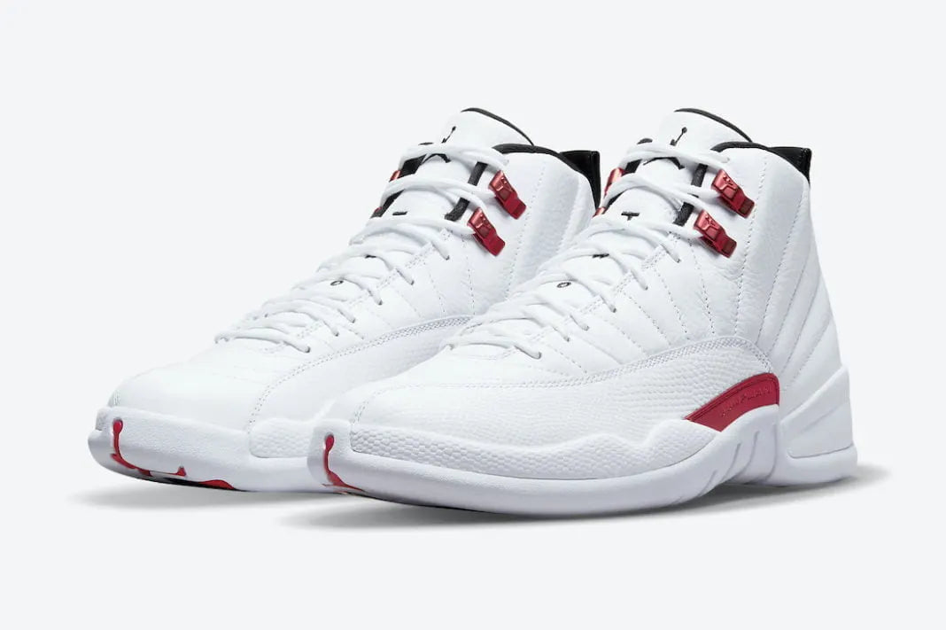 iconic Air Jordan 12 Retro White Red - Hình 4