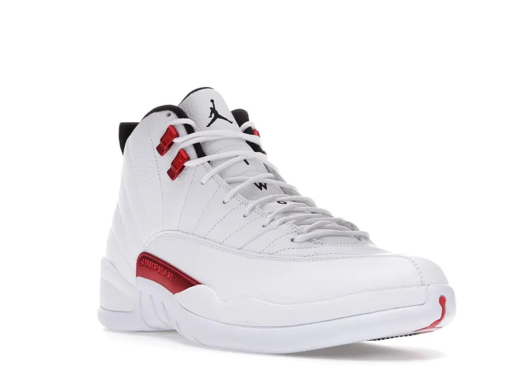 premium Air Jordan 12 Retro White Red - Hình 2