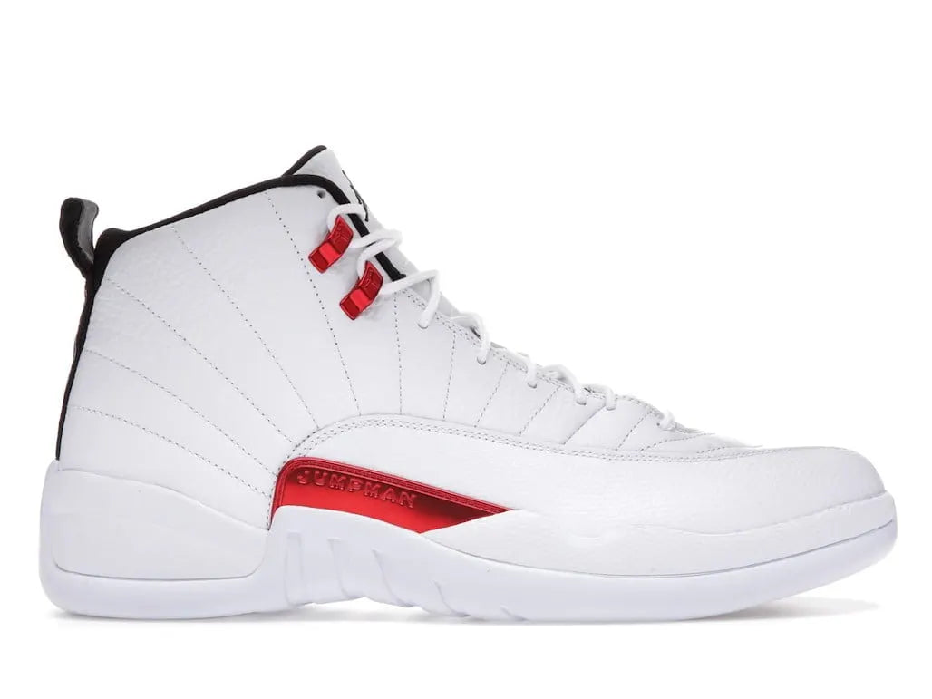 premium Air Jordan 12 Retro White Red