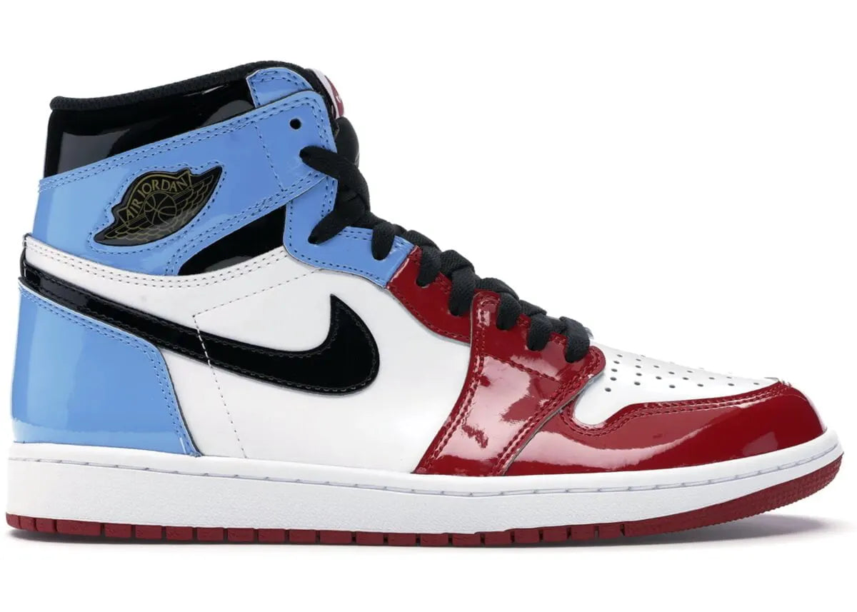 Air Jordan 1 Patent Red Blue - Hình 4