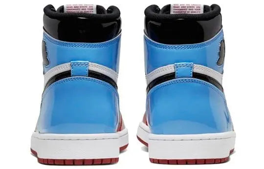 Air Jordan 1 Patent Red Blue - Hình 2