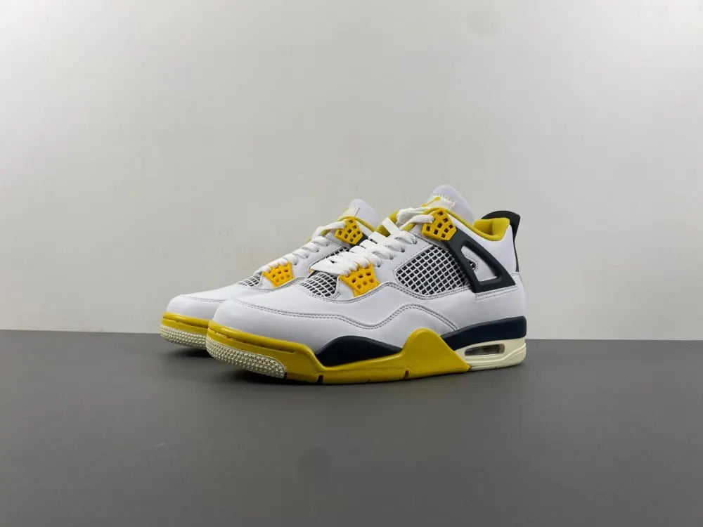 retro Air Jordan 4 White/Yellow - Hình 16