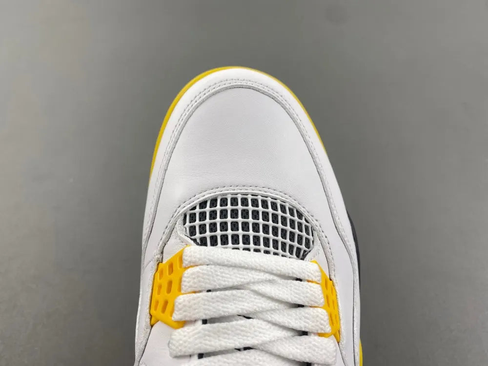 retro Air Jordan 4 White/Yellow - Hình 11