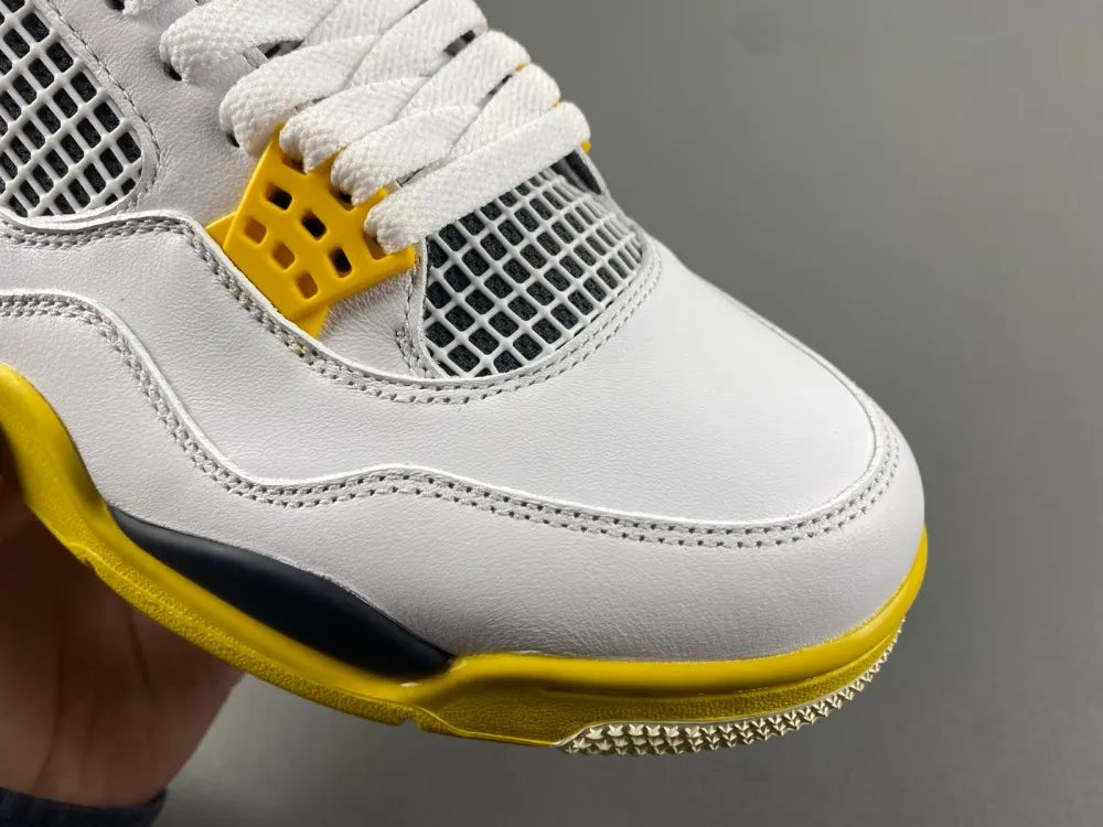 retro Air Jordan 4 White/Yellow - Hình 10