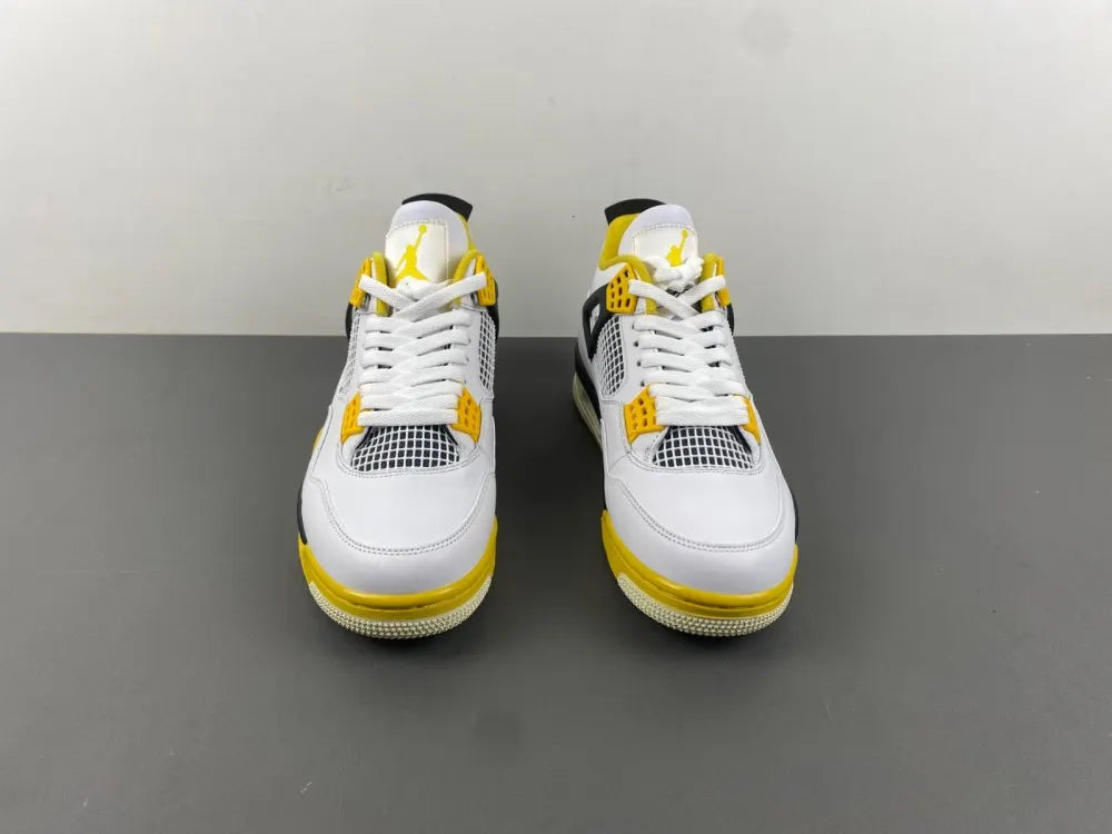 retro Air Jordan 4 White/Yellow - Hình 15