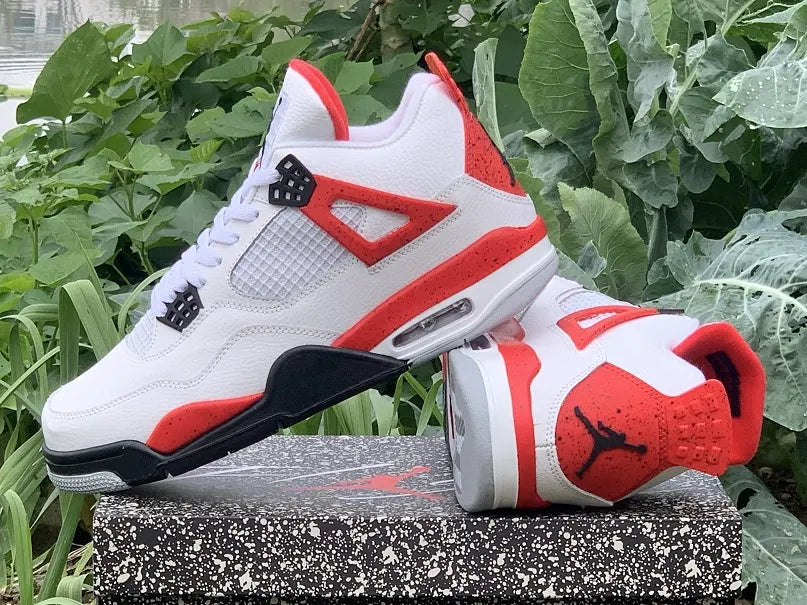Air Jordan 4 White Fire Red - Hình 8
