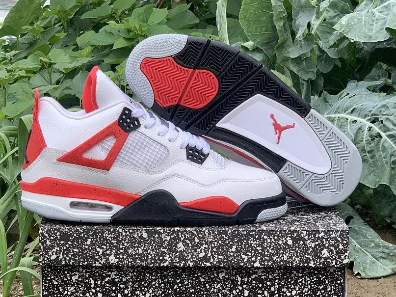 Air Jordan 4 White Fire Red - Hình 10