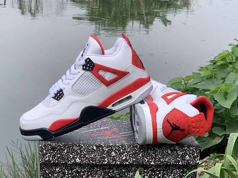 Air Jordan 4 White Fire Red - Hình 3