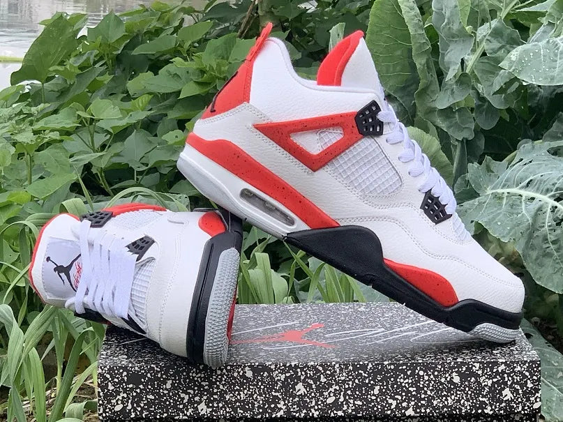 Air Jordan 4 White Fire Red - Hình 9