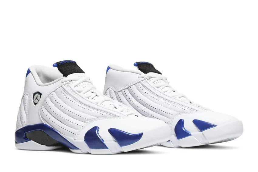 Jordan 14 White Hyper Royal - Hình 5