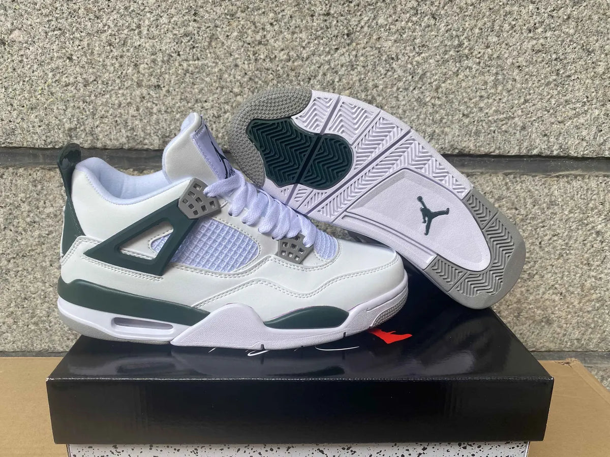 retro Air Jordan 4 White Green - Hình 5