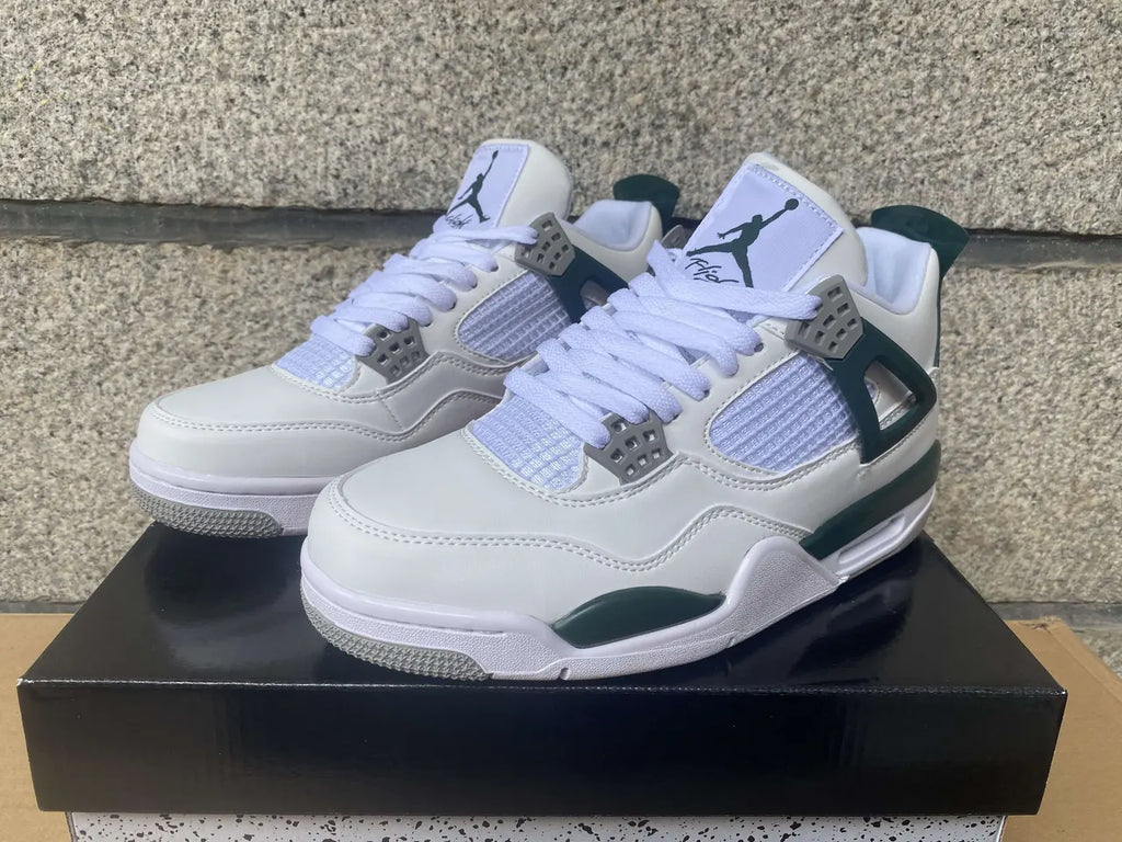 retro Air Jordan 4 White Green - Hình 2