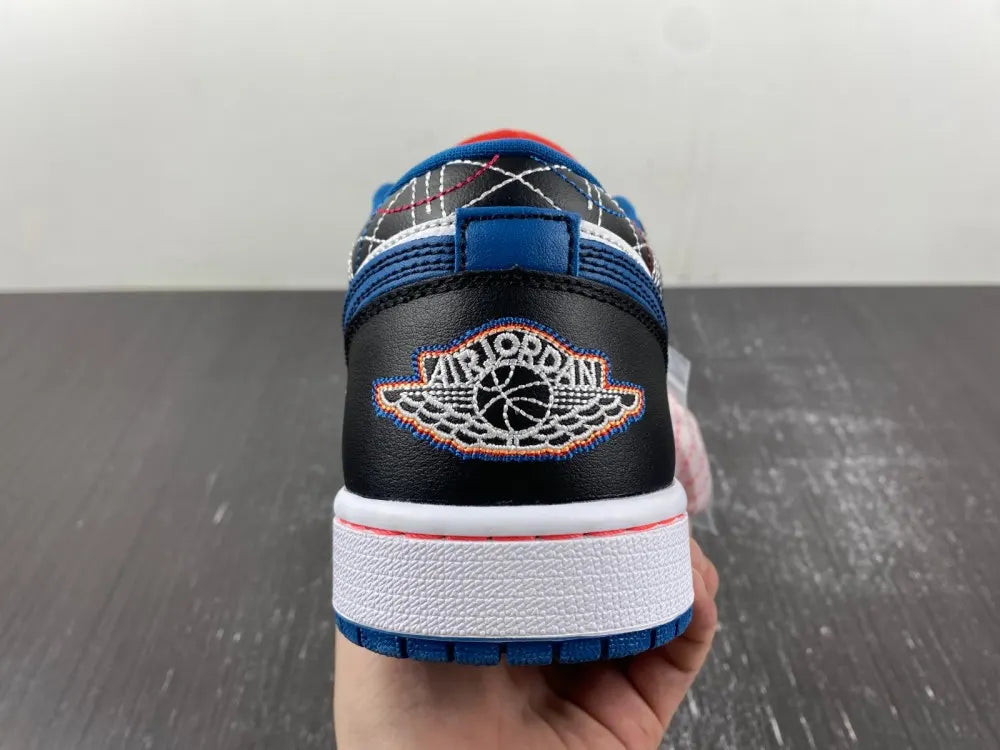 Air Jordan Low Black/White Stitch - Hình 10