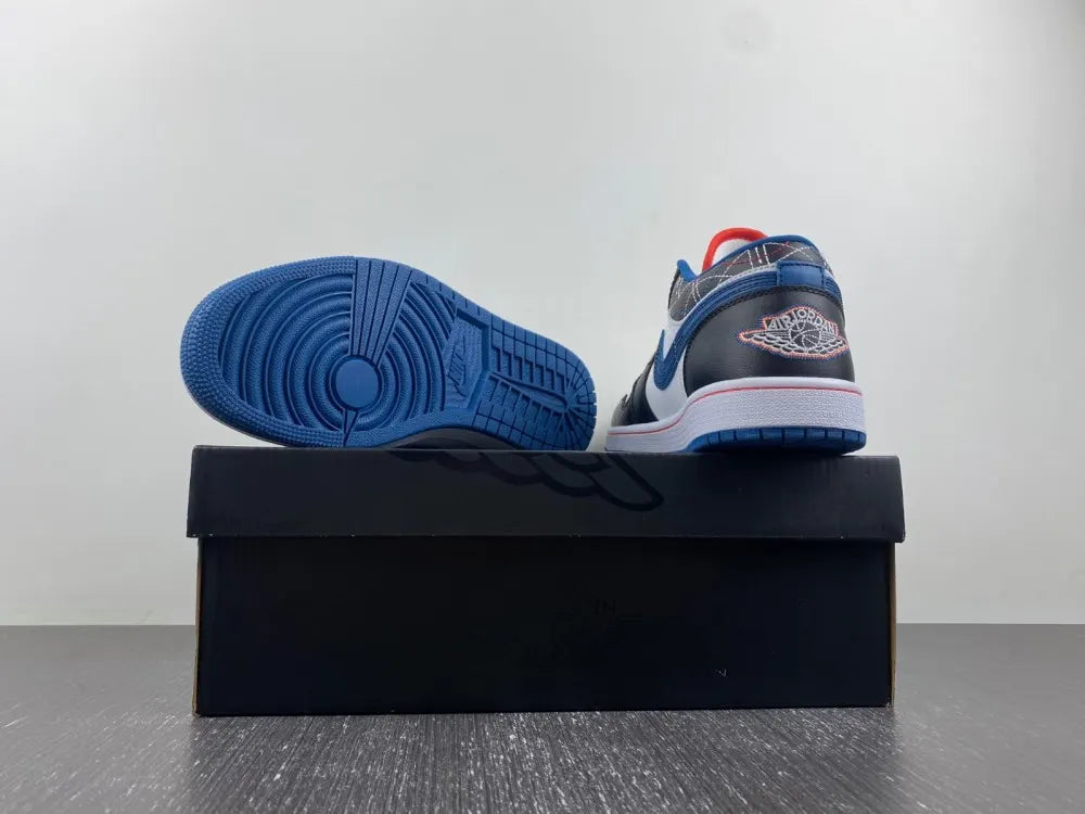 Air Jordan Low Black/White Stitch - Hình 3