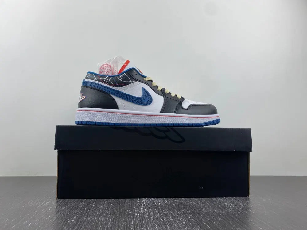 Air Jordan Low Black/White Stitch - Hình 2