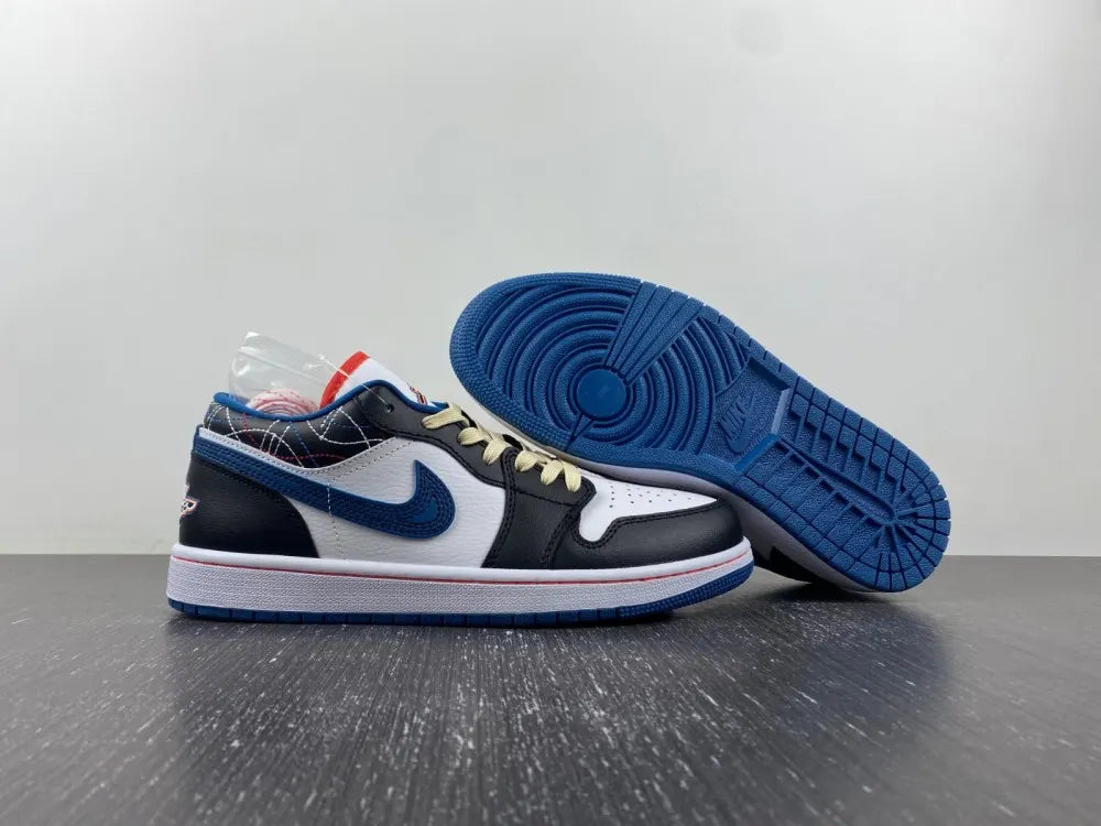 Air Jordan Low Black/White Stitch - Hình 14