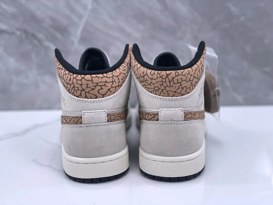 Air Jordan 1 Mid Elephant Print - Hình 6