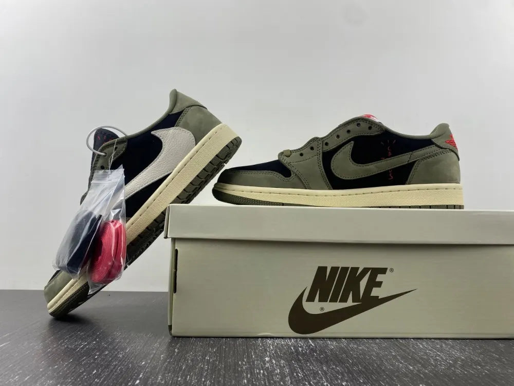 Air Jordan 1 Low Travis Scott Olive - Hình 6