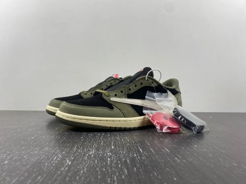 Air Jordan 1 Low Travis Scott Olive - Hình 17
