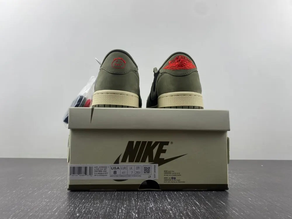 Air Jordan 1 Low Travis Scott Olive - Hình 3