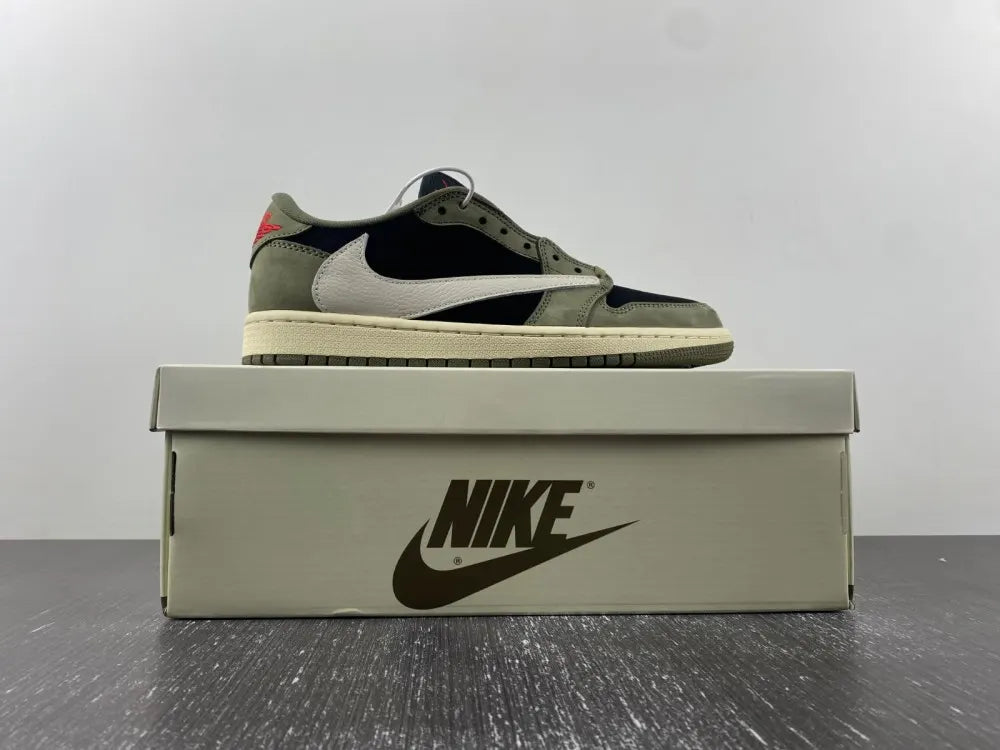 Air Jordan 1 Low Travis Scott Olive - Hình 2