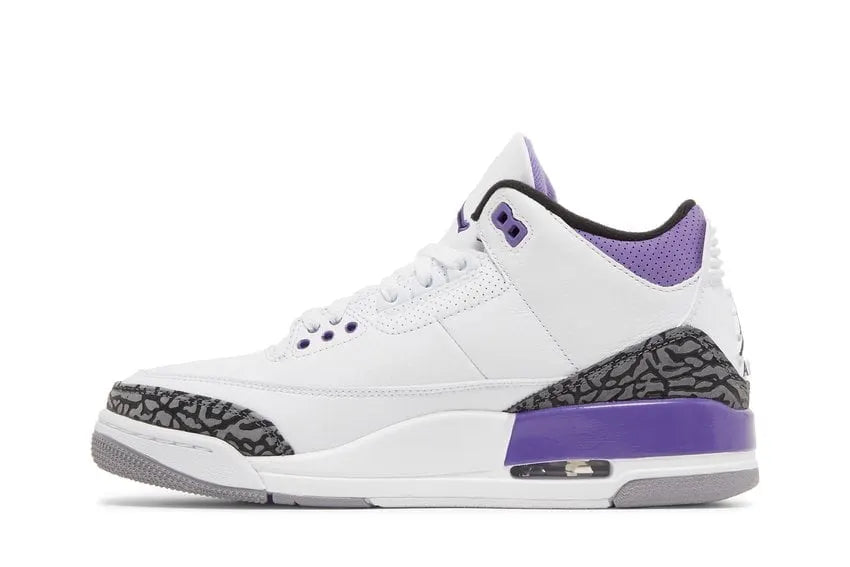 retro Air Jordan 3 White Violet - Hình 2
