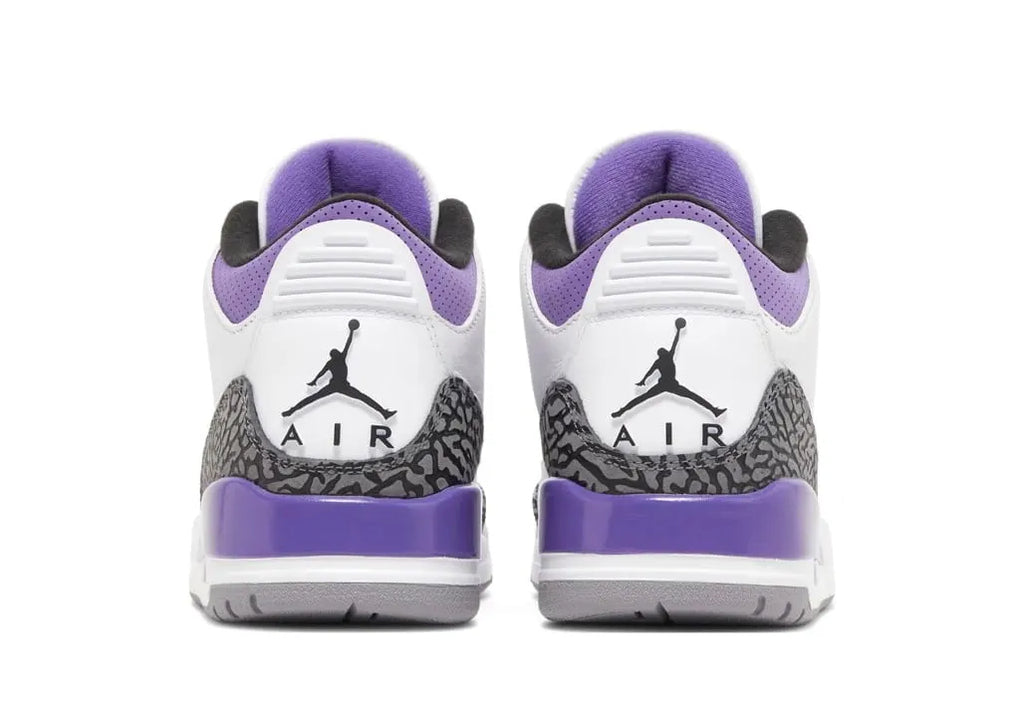 retro Air Jordan 3 White Violet - Hình 3