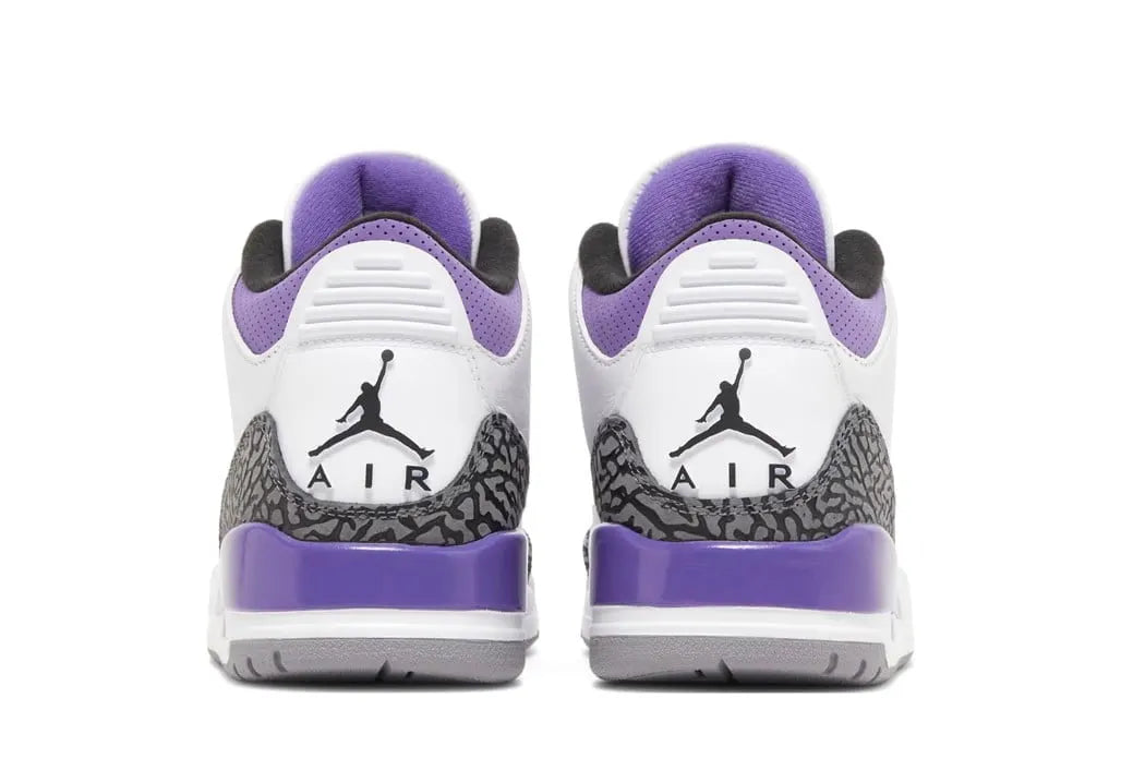 retro Air Jordan 3 White Violet - Hình 3