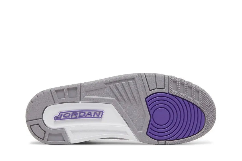 retro Air Jordan 3 White Violet - Hình 3