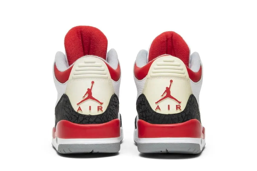 retro Air Jordan 3 Cement Red - Hình 4