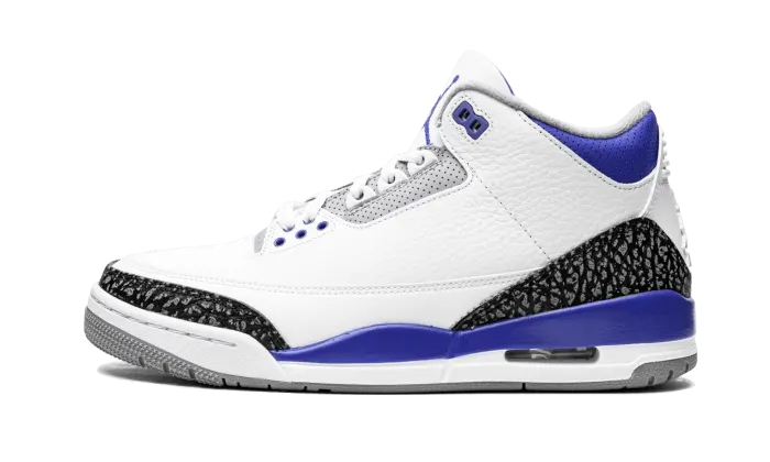 premium Air Jordan 3 White Blue - Hình 2
