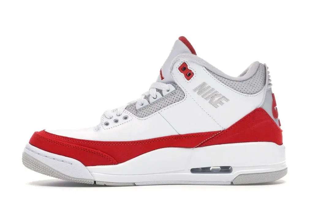 iconic Air Jordan 3 White Fire Red - Hình 3