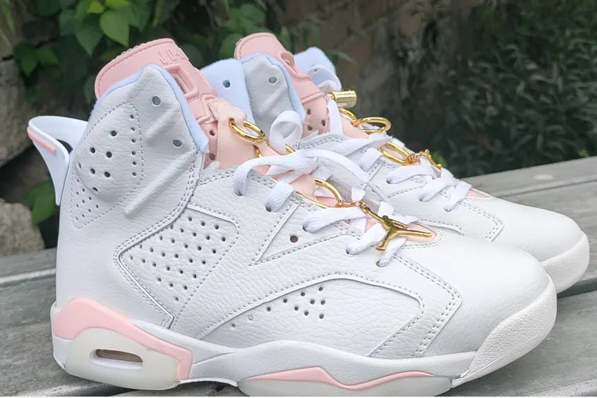 Air Jordan 6 Retro White Pink - Hình 4